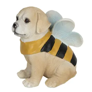 Dekorace psa ve včelím kostýmu - 12*9*13 cm Clayre & Eef