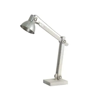 Produkt Dřevěná stolní lampa Edward stříbrná antik - 58*18*55 cm Light & Living