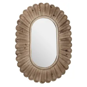 Produkt Dřevěné antik nástěnné zrcadlo Davet - 73*4*104 cm Clayre & Eef