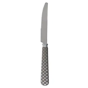 Produkt Jídelní nůž šedý s puntíky Clayre & Eef
