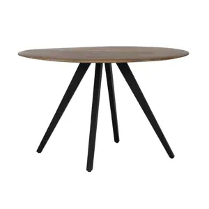 Produkt Kulatý jídelní stůl s dřevěnou deskou z akáciového dřeva Mimoso - Ø 120*78 cm Light & Living