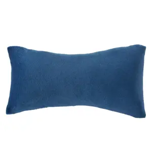 Produkt Modrý chlupatý polštář Velvet na náramky - 13*7 cm Clayre & Eef