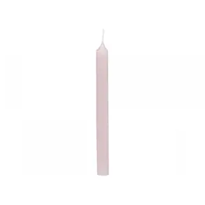 Růžová úzká svíčka Taper powder - Ø 1,2 *13cm / 2.5h Chic Antique