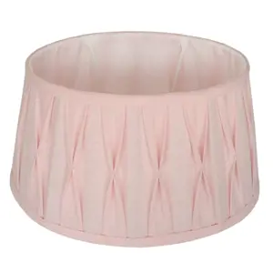 Produkt Růžové oválné plisované stínidlo Riva pink - 38*31,5*24 cm / E27 Collectione