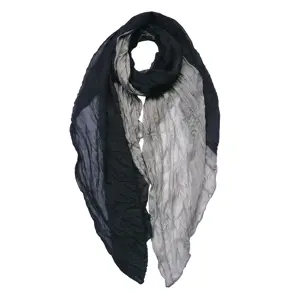 Produkt Šedo-černý dámský šátek - 90*180 cm Clayre & Eef
