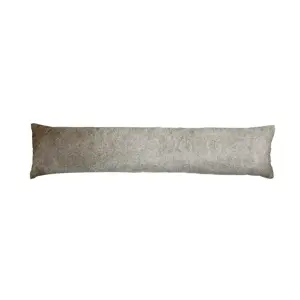Produkt Šedý kožený dlouhý polštář z hovězí kůže Cow grey - 90*20*10cm Mars & More