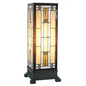 Stolní lampa Tiffany Graciella - 18*45 cm 1x E27 / Max 60W Clayre & Eef