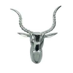 Produkt Stříbrná nástěnná dekorace hlava Antilopa - 42*47cm Mars & More