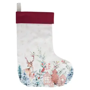 Produkt Textilní vánoční punčocha Dearly Christmas  - 30*40 cm Clayre & Eef