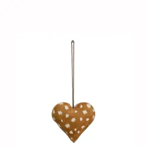 Produkt Závěsná dekorativní ozdoba srdce z hovězí kůže - 5*2*5cm Mars & More