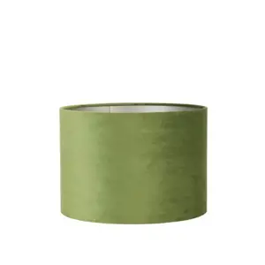 Produkt Zelené sametové stínidlo na lampu Velours - Ø 18* 15cm/ E27 Light & Living